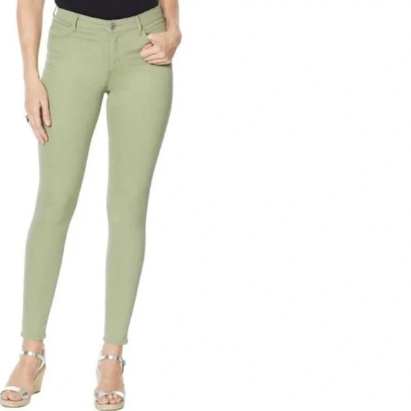 NWT Skinnygirl Empower Stretch Mid-Rise Skinny Jean Army Sage Green​ - Picture 1 of 6